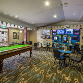 Play a round of pool with your friends