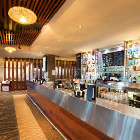 The Ocean bar at Sands Hotel has magnificent views of Narrabeen beach