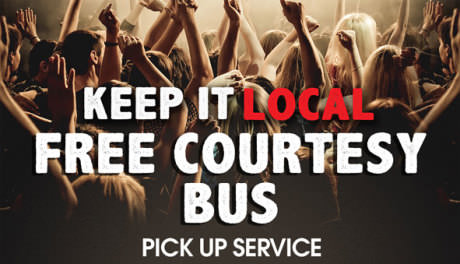 Book our free courtesy bus