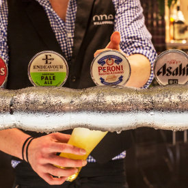 Enjoy craft beers at the Crows Nest Hotel