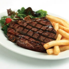Steak and chips