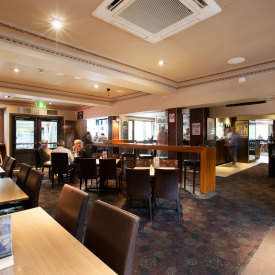 Dine in comfort at Harlequin Inn