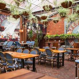 Belgian Beer Cafe Courtyard for function occasions