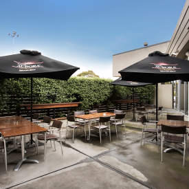 Relax in our outdoor area at the Gateway Hotel